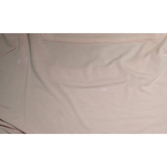 Chico's Pink Salmon Square Neck Dolman Sleeve Top 1 Medium Lightweight Stretchy - Picture 5 of 9